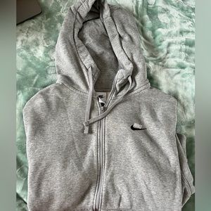Nike men’s gray club fleece hoodie size large